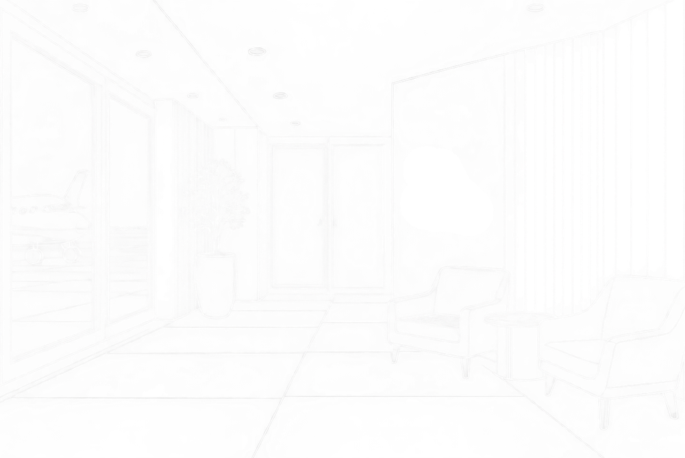 Line illustration of the planned Lanseria guest facility